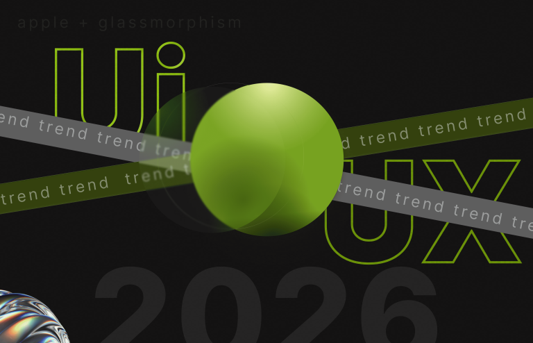 Ілюстрація до статті про дизайн-тренди сайтів 2026 року
